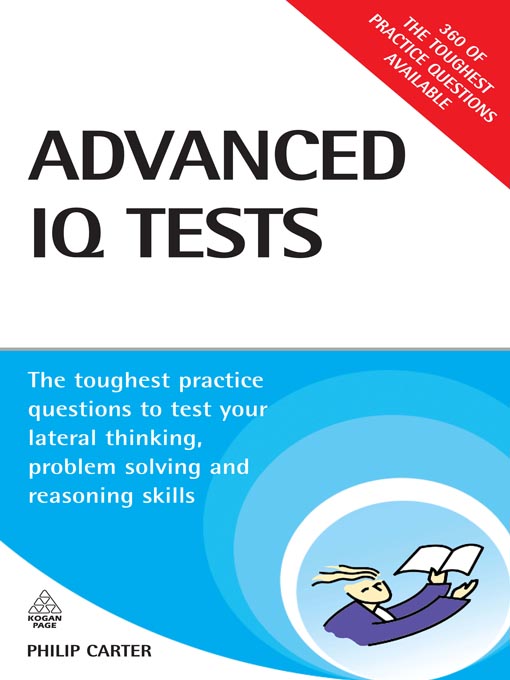 Cover image for Advanced IQ Tests